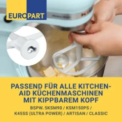 Flachrührer Wie K45B KitchenAid 488000510843 Für Küchenmaschine